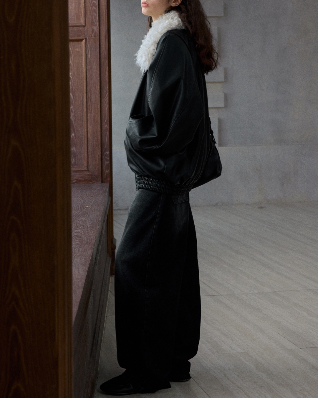 ファーカラージッパージャケット 10287