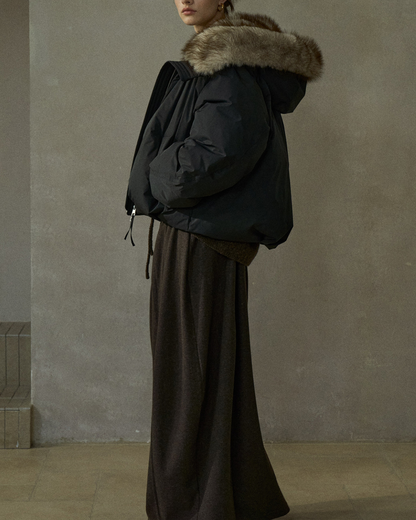 フェイクファーショートコート 10256