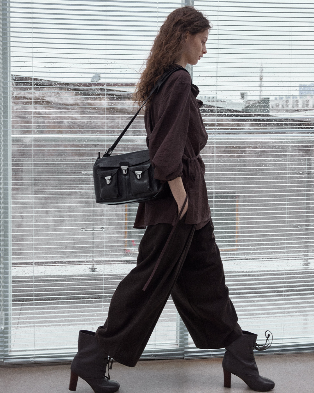 クロップドカーブパンツ 10143