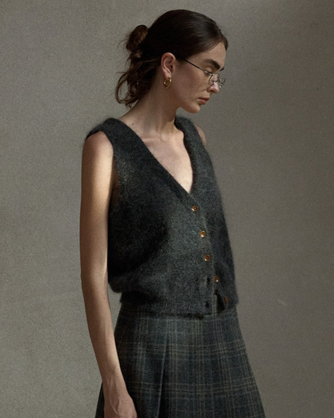 ソフトニットVネックベスト 10492