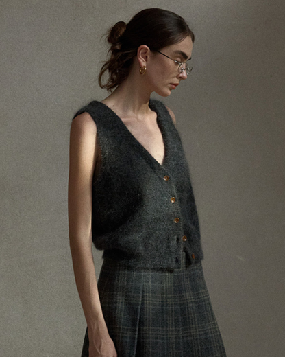 ソフトニットVネックベスト 10492