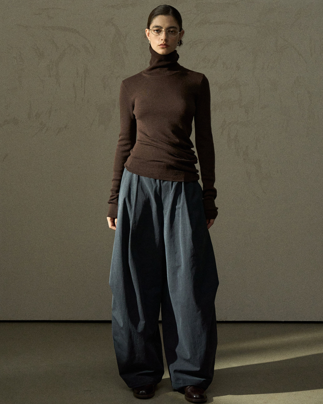 ウエストゴムワイドレッグパンツ 10302