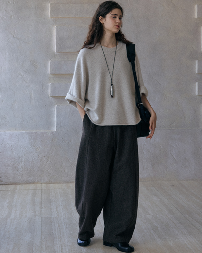 ハイウエストカーブシミターパンツ 10145