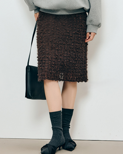 ループヤーンタイトミディスカート 10328
