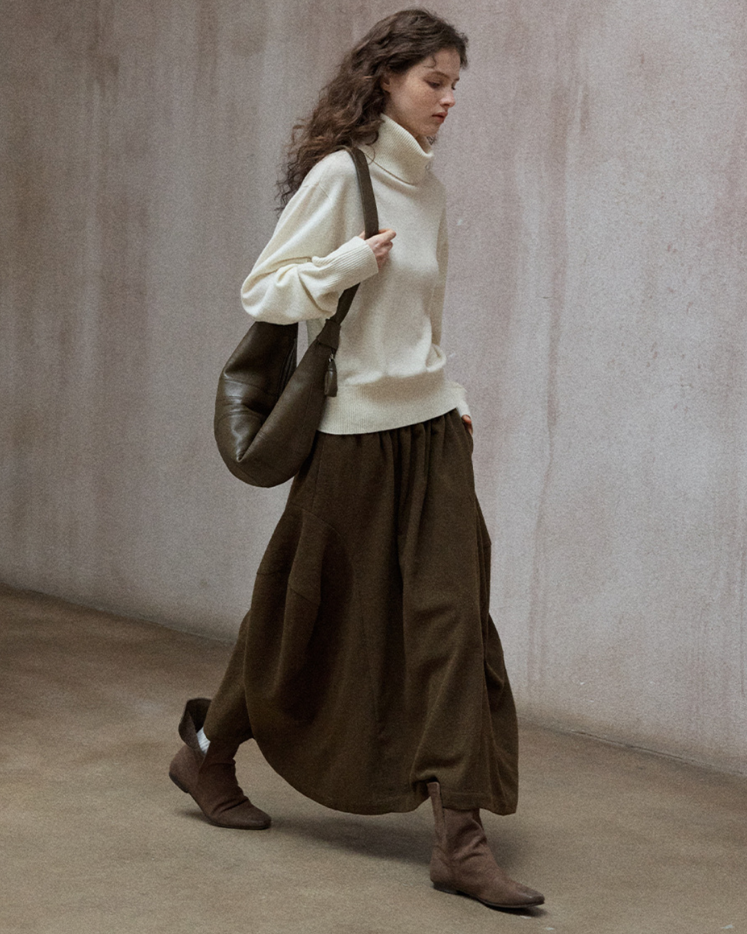 ハイウエストカーブスカート 10160