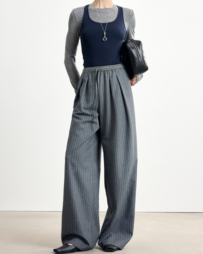 ドローストリングストライプパンツ 10337