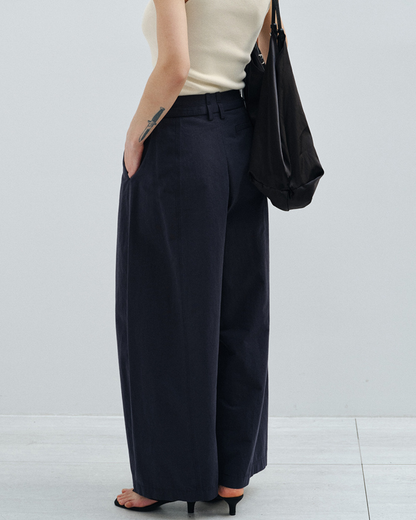 フィックスポイントタイウエストワイドパンツ 10583