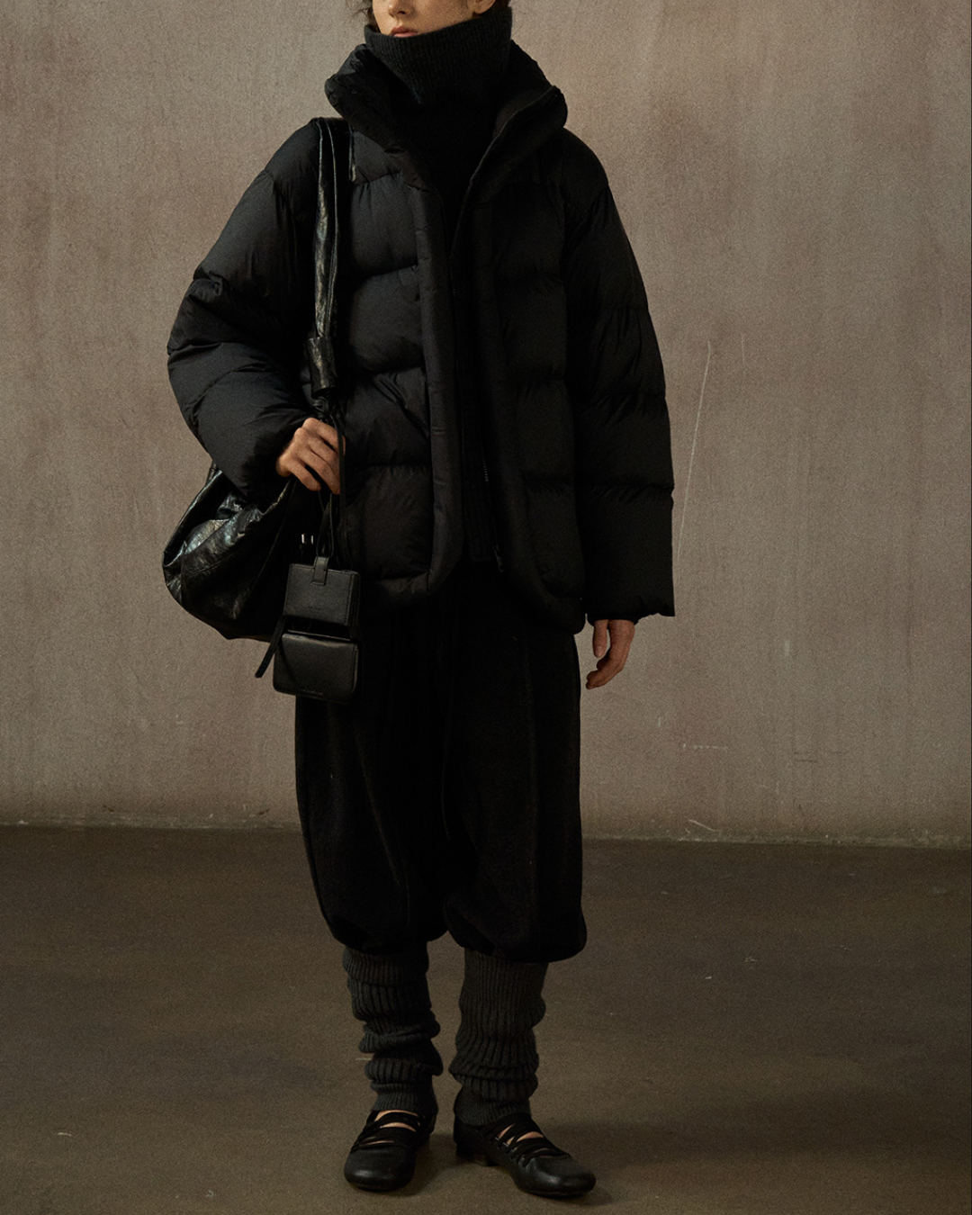 スタンドカラーミディコート 10269