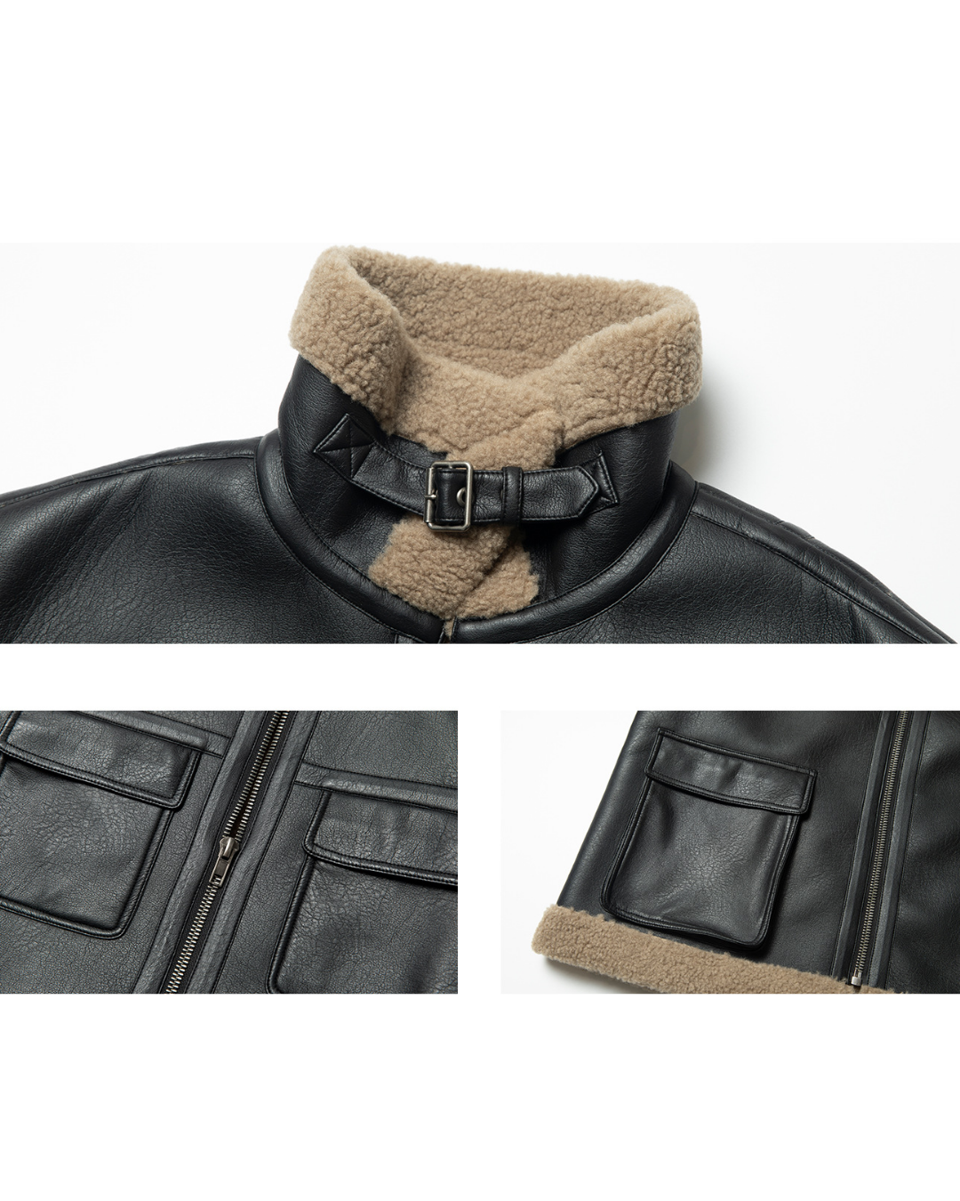 スタンドカラーストラップミディジャケット 10288