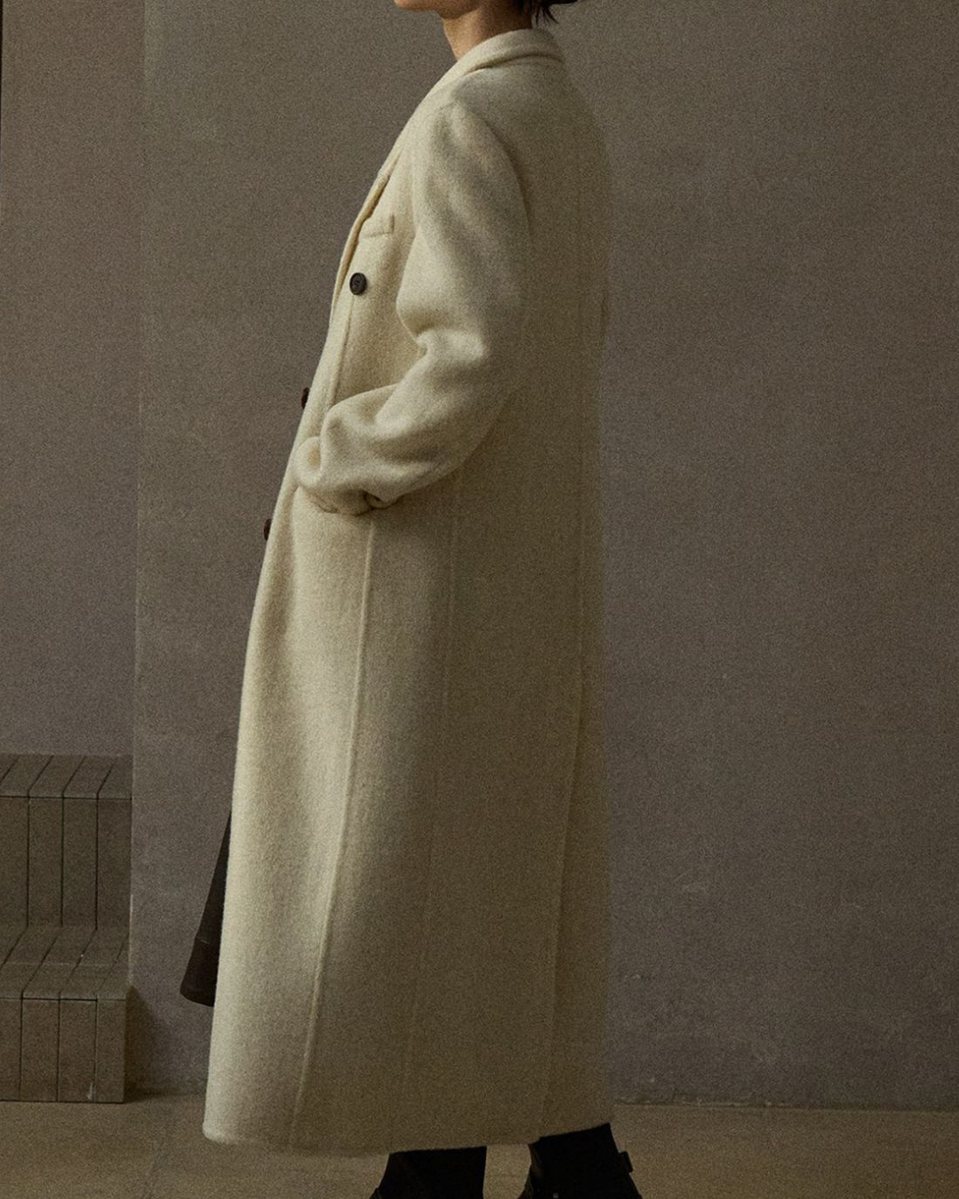 ダブルブレストロングコート 10285