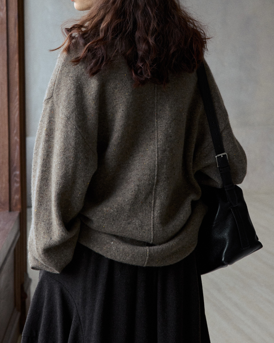 ハイカラー ルーズニットプルオーバー 10238