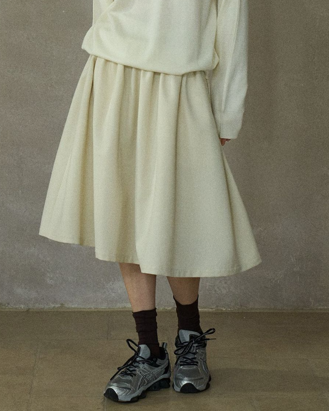 ハイウエストフレアカジュアルスカート 10210