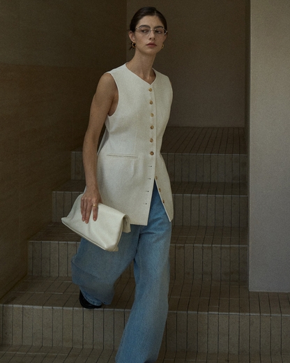 シャープVネックベスト 10441