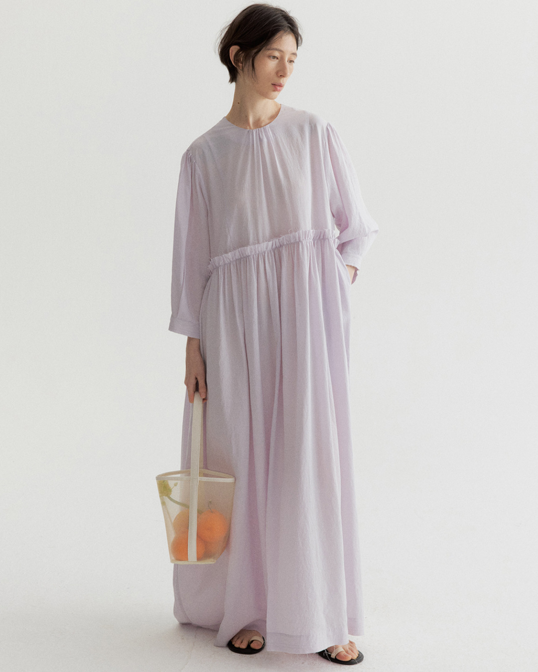 シルエットプラスロングワンピース 10476