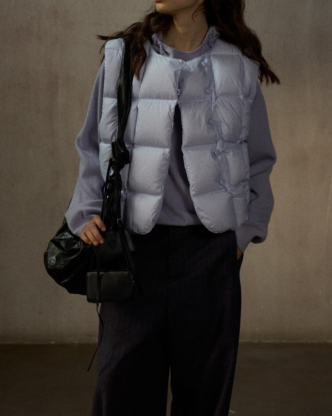 ダウンジャケットショートベスト 10239