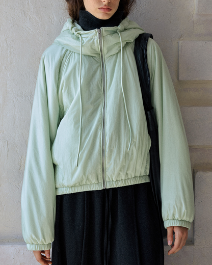 ミディフーディーカジュアルジャケット 10193