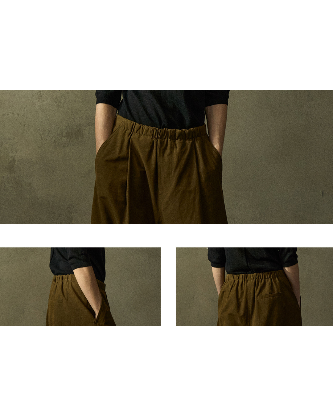 ウエストゴムルーズカジュアルパンツ 10255