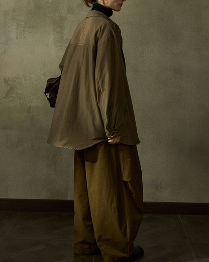 キルティングポケットオーバーシャツ 10202