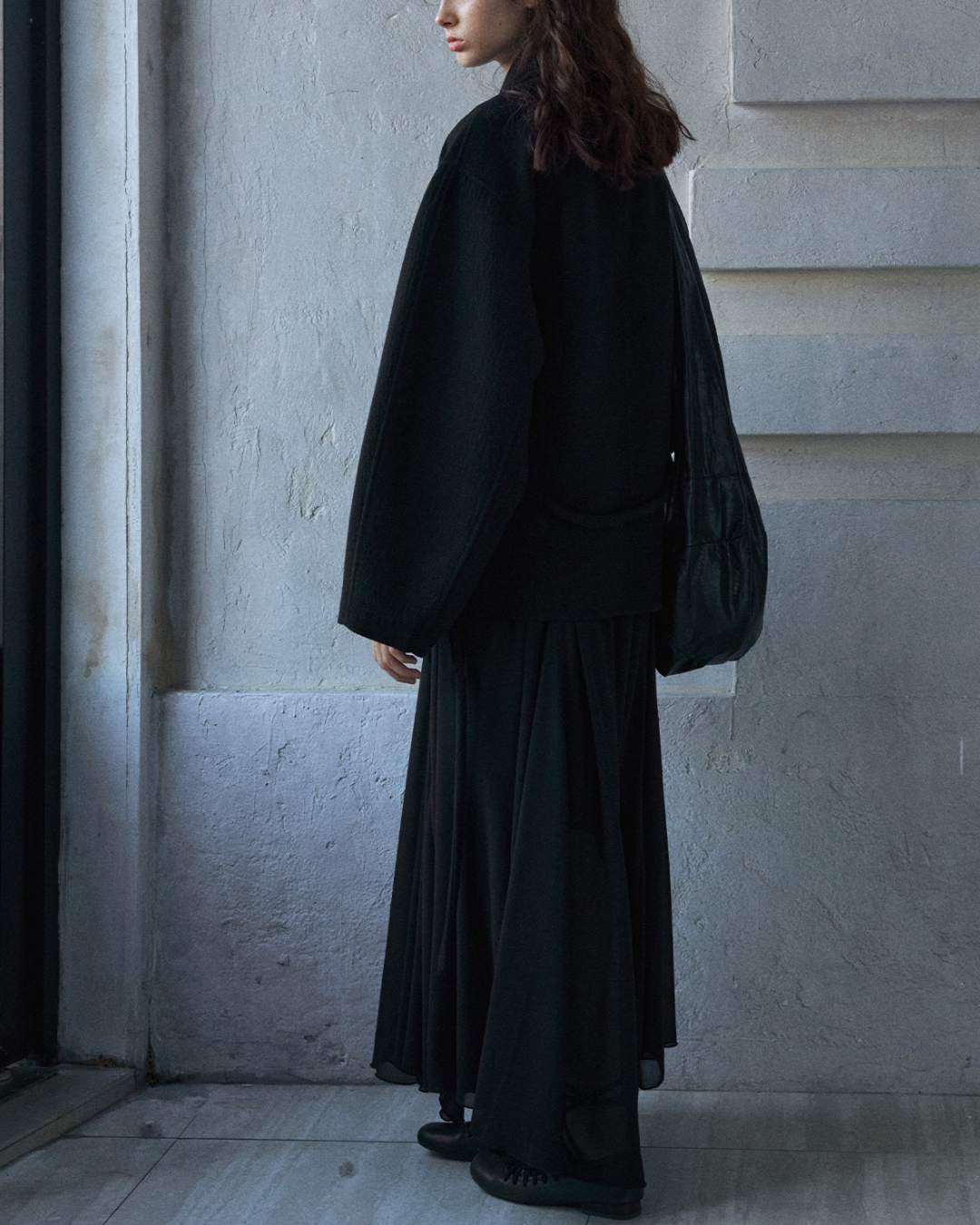 ビッグカラーデザインロングジャケット 10170