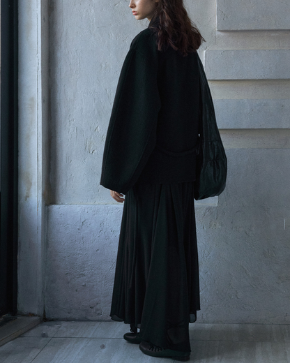 ビッグカラーデザインロングジャケット 10170