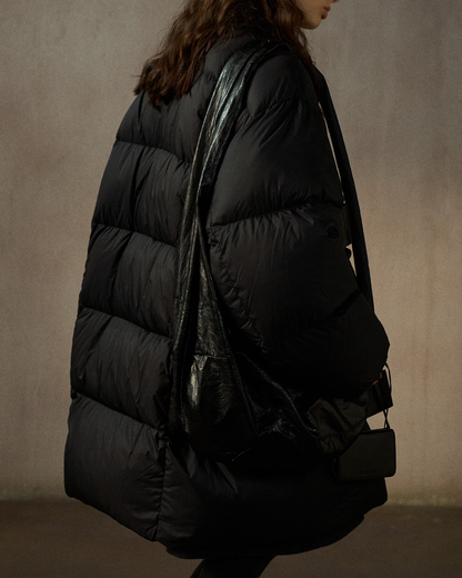 クルーネックミディストラップコート 10272