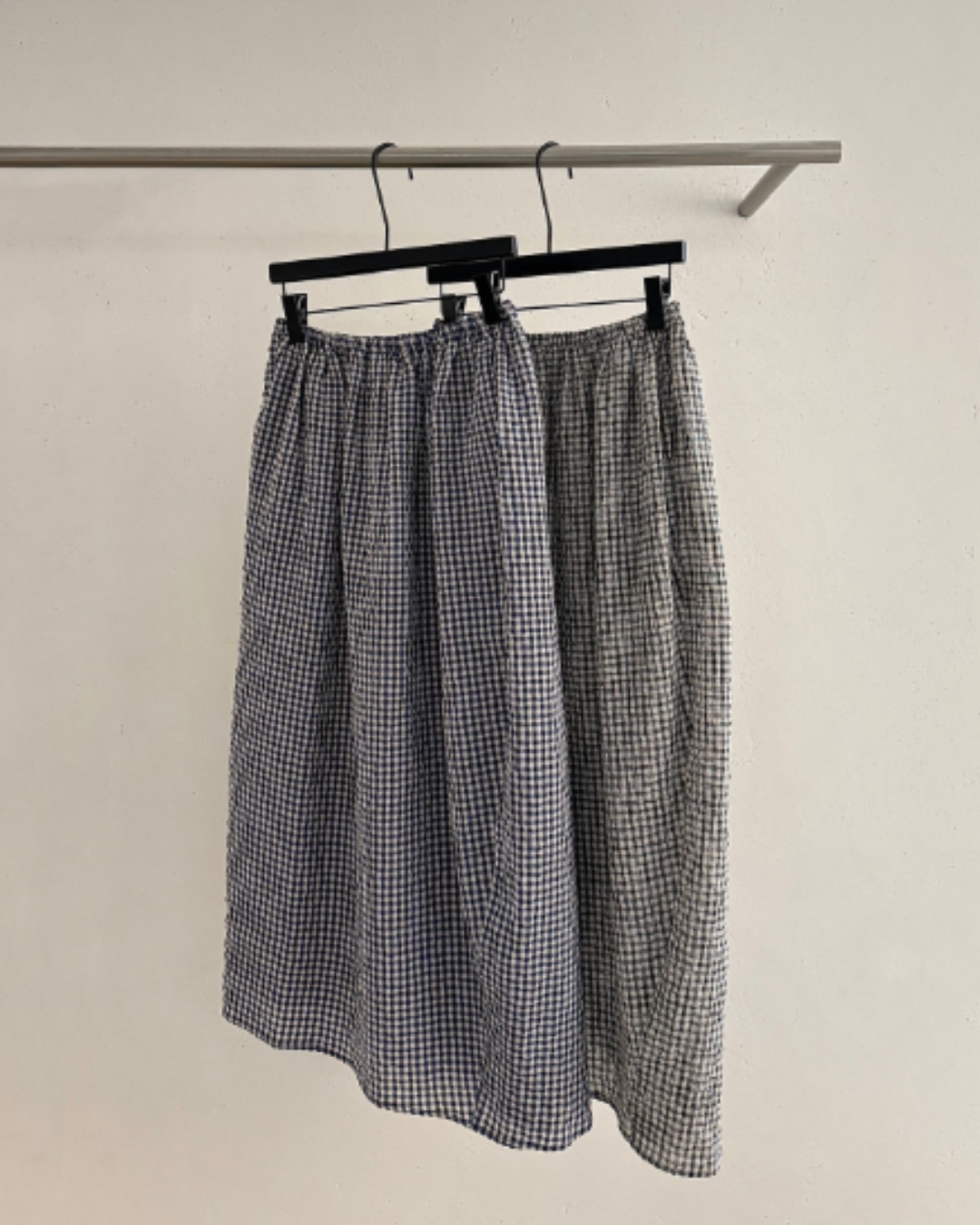 カーブフォルムチェックスカート 10506