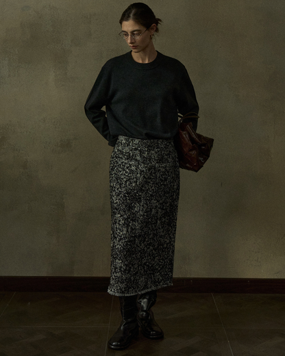モノフォーム スリットツイードスカート 10442