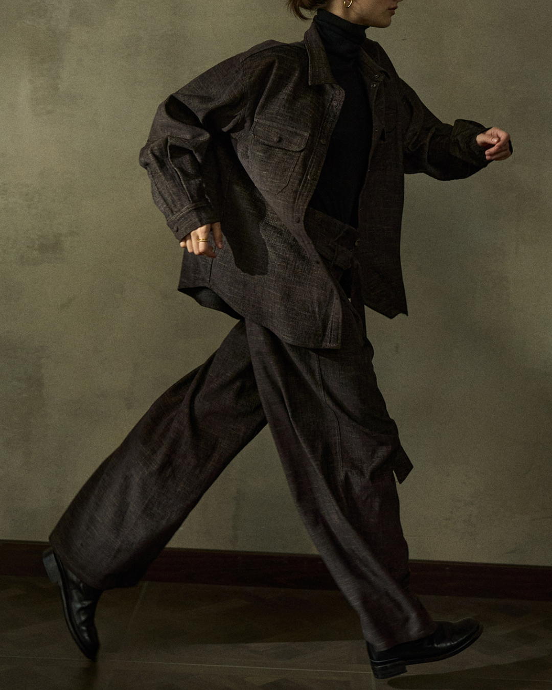 ツーカラーポケットシャツ 10219