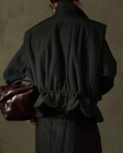 スタンドカラーキルティングベスト 10201