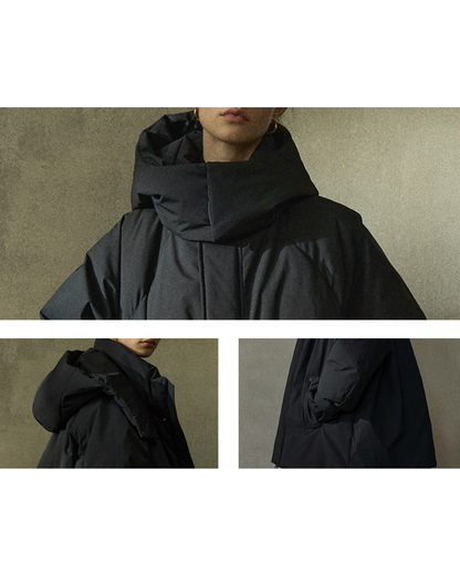 スタンドカラーミディダウンコート 10284