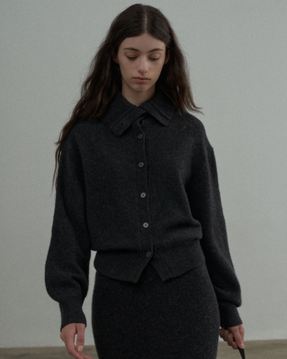 エッジハイネックカーディガン 10325